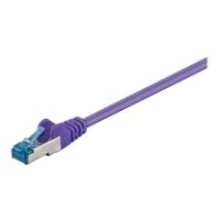 Wentronic Goobay - Patch-Kabel - RJ-45 (M) - RJ-45 (M) - 3,0m - SFTP, PiMF - CAT 6a - Gepresst, Halogenfrei - Violett (93789)
