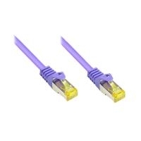 Alcasa 3.0m Cat7 RJ-45 Networking Cable Violet S/FTP (S-STP)