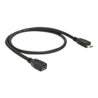 DeLOCK - USB-Verlängerungskabel - 5-polig Micro-USB Typ B (M) - 5-polig Micro-USB Typ B (W) - 50cm (USB/USB2.0) (83567)