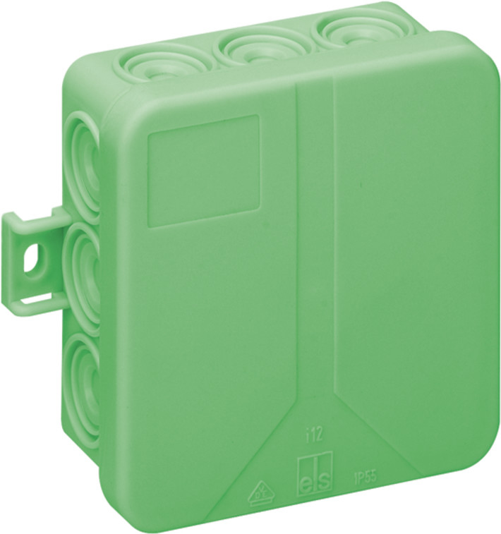 Spelsberg 33251201 Junction Box IP55 85x85x37mm Green No Clamps