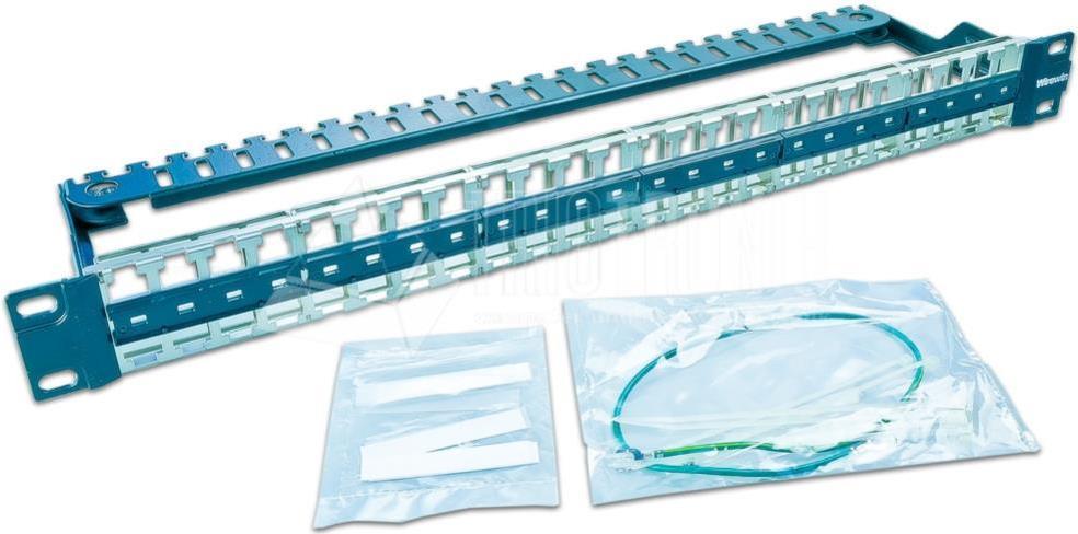 Wirewin High Quality 48-Port Keystone Modul-Leerpanel, 19, Metall, Geschirmt Keystone System (WKS PANEL 48)