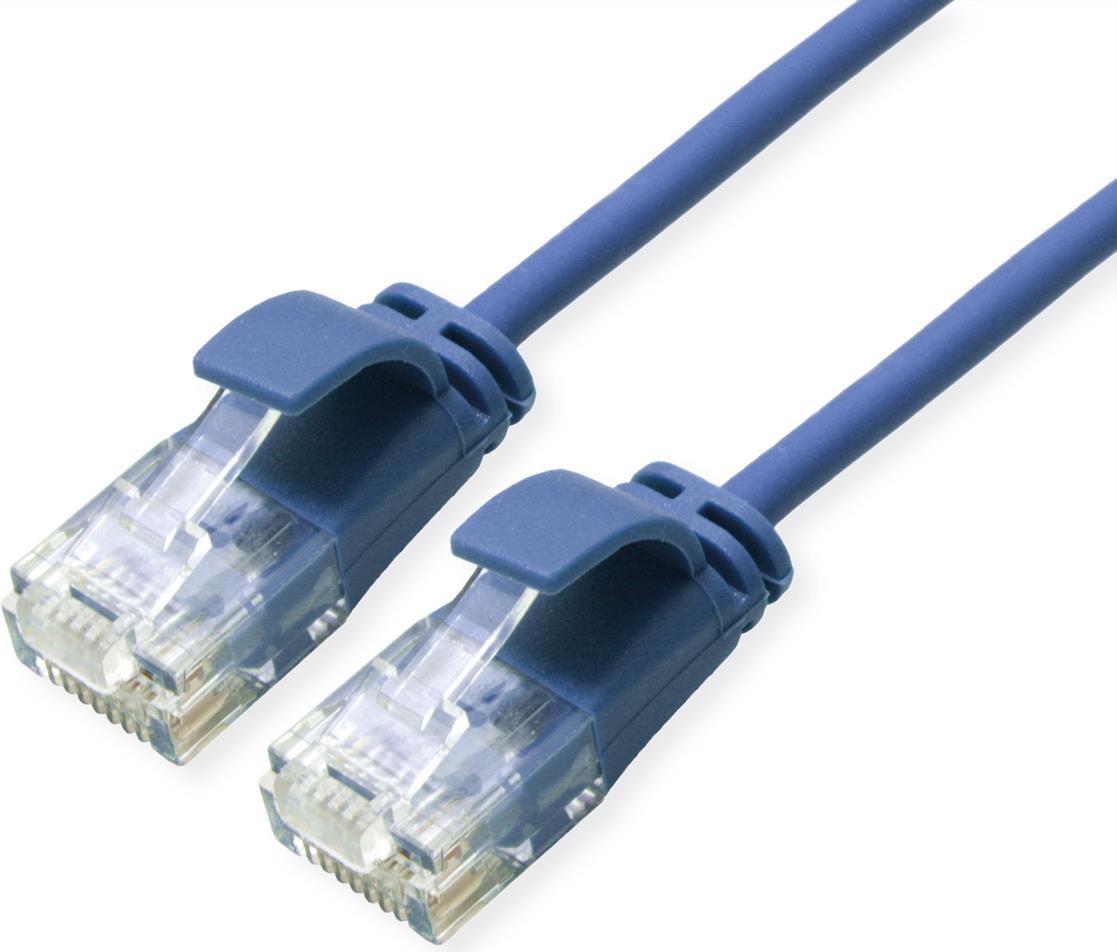 ROLINE 21.15.3942 Netzwerkkabel Blau 0,5 M Cat6a U/UTP (UTP) (21.15.3942)