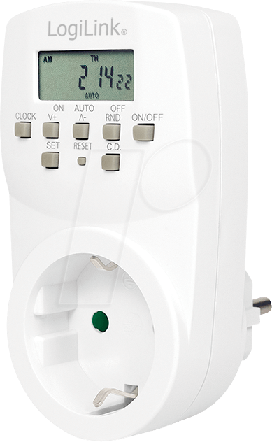 LogiLink ET0007 Electrical Timer White Daily/Weekly Timer