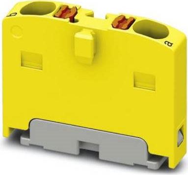 Phoenix Contact Distribution Block, 2 Way, 450 V, 17.5A, Yellow