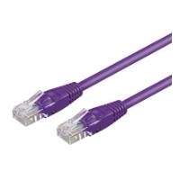 Wentronic Goobay - Patch-Kabel - RJ-45 (M) Bis RJ-45 (M) - 7,5m - UTP - CAT 6 - Geformt, Ohne Haken - Violett (95284)