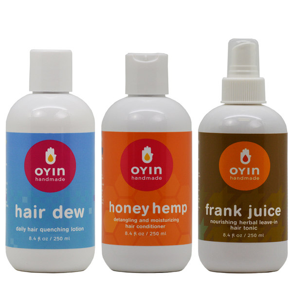 OYIN 8.4-ounce Hair Dew Lotion, Honey Hemp Conditioner, Juice Leave-in Hair Tonic
