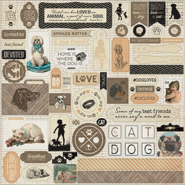 Devoted Cardstock Stickers, 12