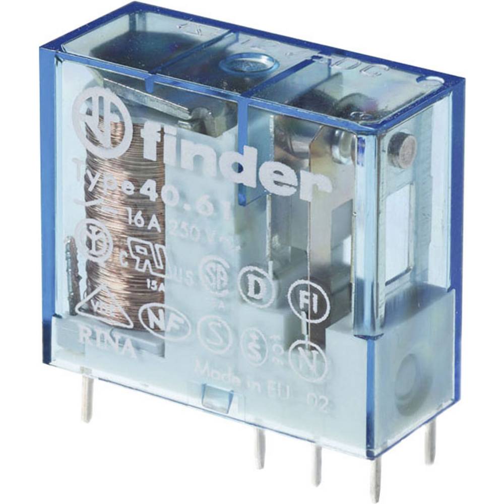 Finder Through Hole Power Relay, 6 V Coil, 16 a Switching Current, SPDT
