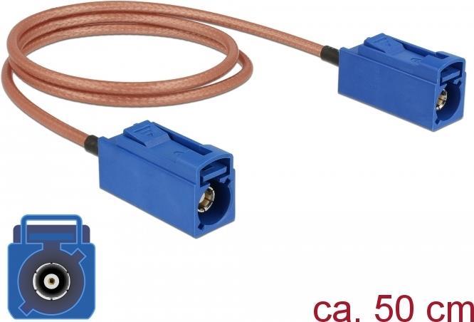 DeLOCK - Antennenkabel - FAKRA C-Anschluss (W) Bis FAKRA C-Anschluss (W) - 50cm - Koax (89667)