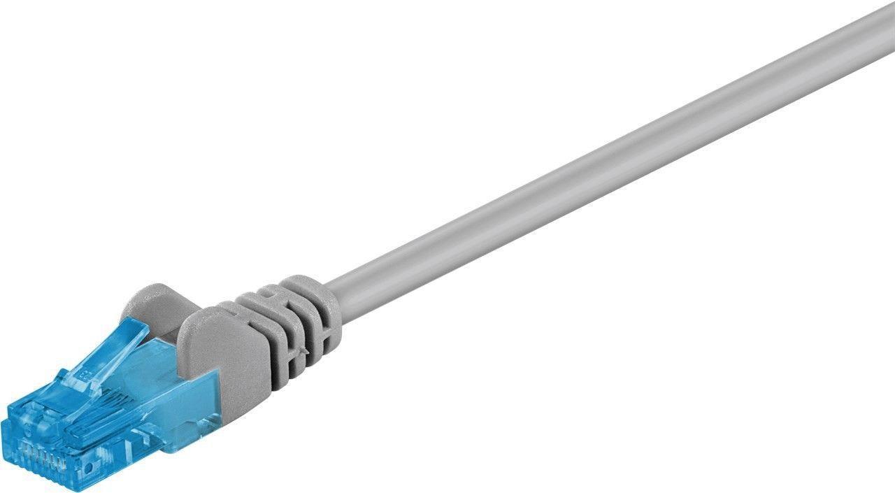 Wentronic Goobay - Patch-Kabel - RJ-45 (M) Bis RJ-45 (M) - 2 M - UTP - CAT 6a - Halogenfrei, Ohne Haken, Verseilt - Grau (55421)