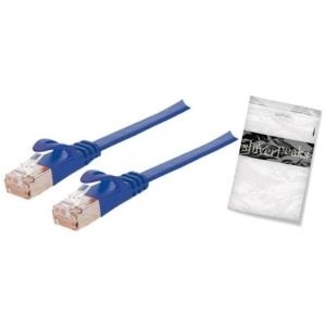 Shiverpeaks U/FTP -Cat.7 Rohkabel - Slim - 1.0m - RJ-45 - RJ-45 - Gold -Cat.7 Rohkabel - U/FTP (STP) - Blau (BS75511-SLB)