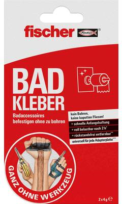 Fischer 545949 Glue 8 G Protects Tiles from Damage Ideal for Bathrooms