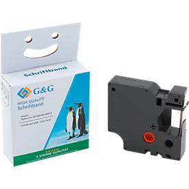 G + G Farbband G&G Dymo 45013/SO720530 Black/white (10286)