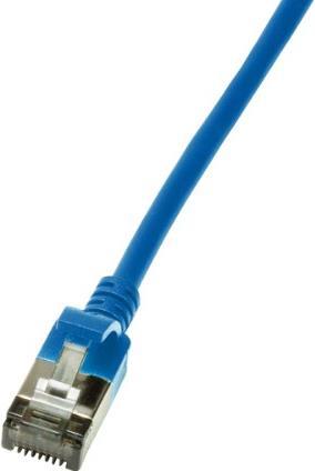 LogiLink Slim U/FTP Networking Cable Blue 0.3 M Cat6a U/FTP (STP)