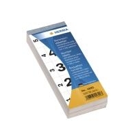 HERMA Nummernblock, Selbstklebend, 28 X 56 Mm, Weiß 1-500, 5 Nummern Pro Blatt, 100 Blatt Pro Block (4890)