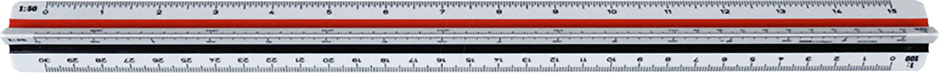 Geo College Aristo Triangular Scale Ruler 23702