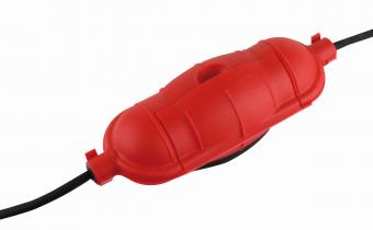 REV 0502175555 Safety Box Basic IP44 Red Plastic Protects Cables