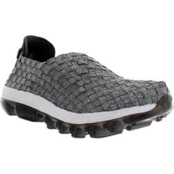 Women's Bernie Mev Gummies Gem Slip-on Sneaker Pewter Stretch Nylon