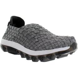 Women's Bernie Mev Gummies Gem Slip-on Sneaker Pewter Stretch Nylon