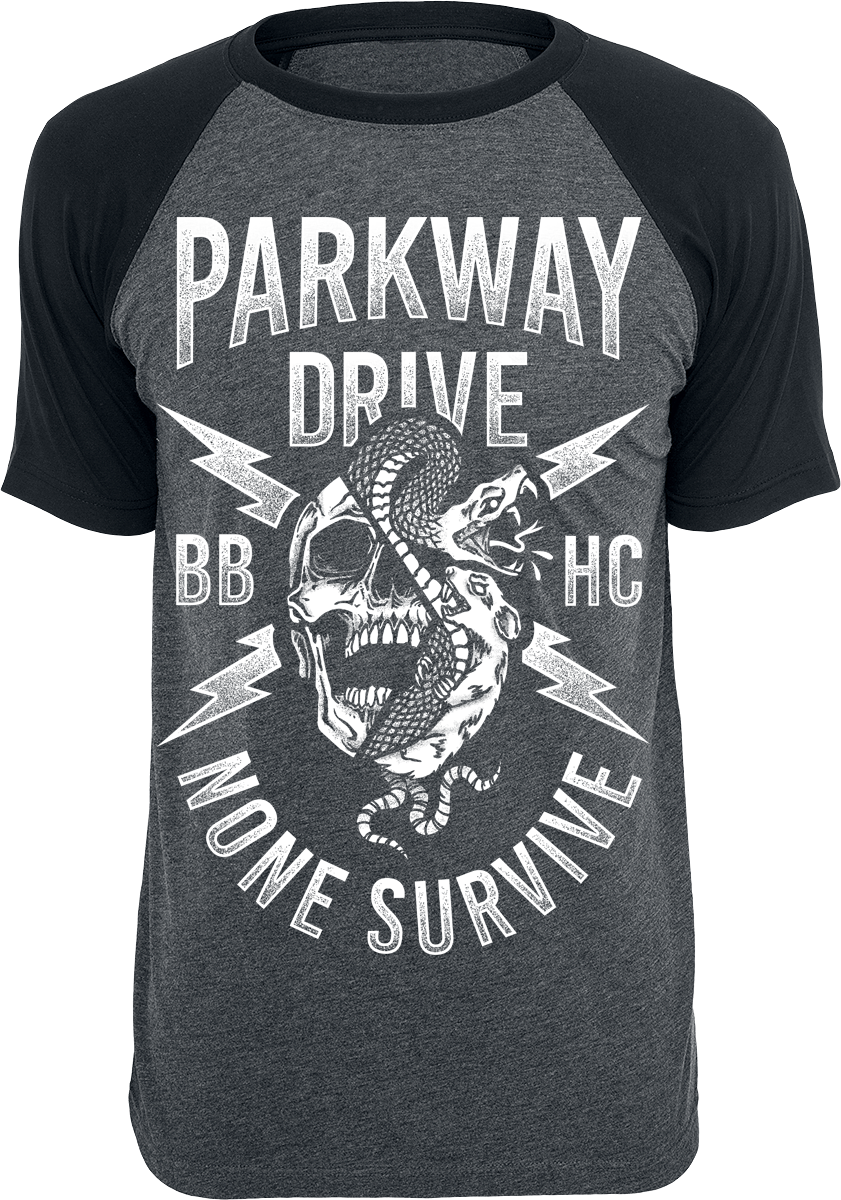 Parkway Drive None Survive T-Shirt Mixed Grey Black