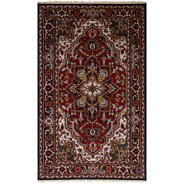Ecarpetgallery Hand-Knotted Royal Heriz Red Wool Rug (4'9 X 8'1)