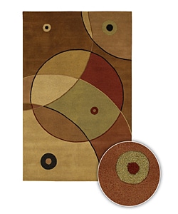 Artist's Loom Hand-tufted Contemporary Geometric Wool Rug (7'9x10'6) - Multi - 8' X 11'