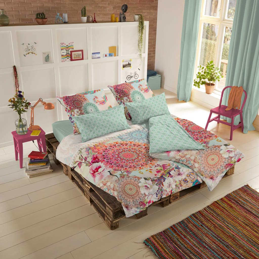HIP Duvet Cover 6331-H Nandini 200x200cm Multicolour Quilt Sheet Bedspread
