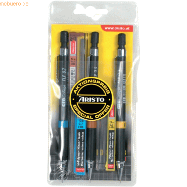 Aristo Vulpotlodenset HB 0.35/0.5/0.7mm Met Gratis Potlood...