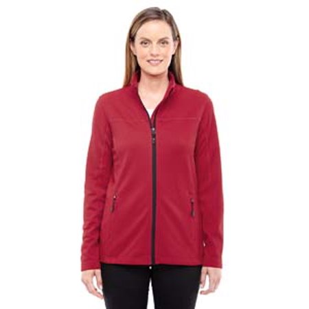 Ash City - North End Ladies' Torrent Interactive Textured Performance Fleece Jacket - CLS RED/ BLK 850 - XL 78229