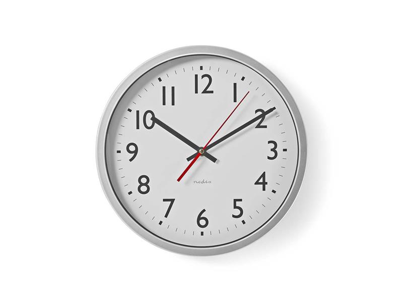 White Round Wall Clock 12