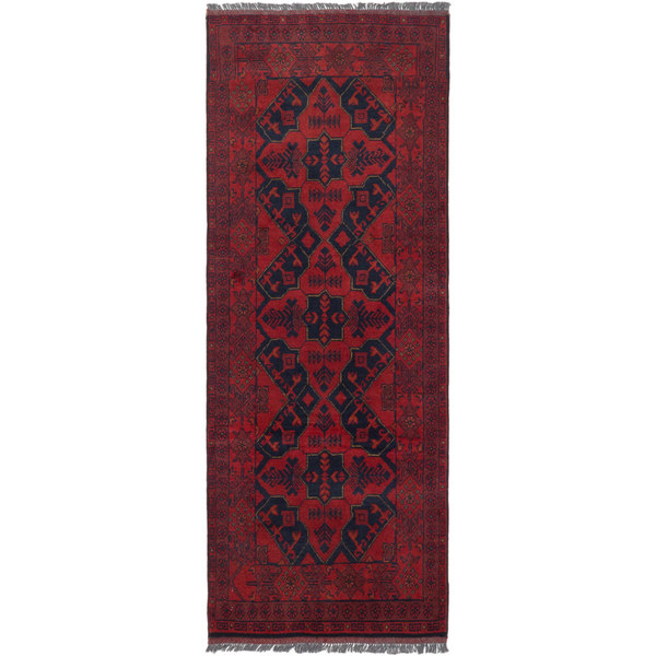 ECarpetGallery Finest Khal Mohammadi Red Wool Hand-knotted Rug (2'5 X 6'3) (Red Rug (2' X 6'))
