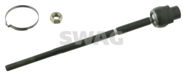 SWAG 40 91 9545 Inner Tie Rod Front Axle Right, with Counter Nut, with Clamp