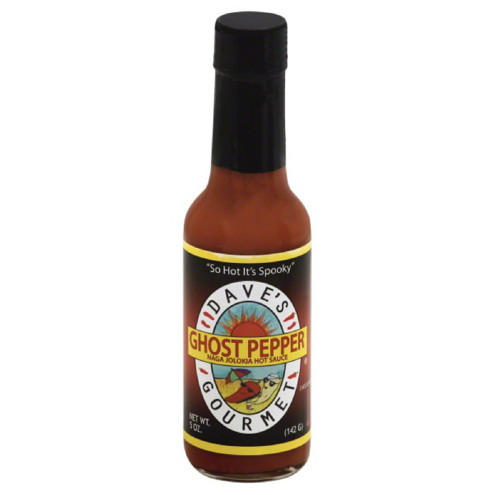 Dave S Gourmet Ghost Pepper Naga Jolokia Hot Sauce  5 Fl Oz