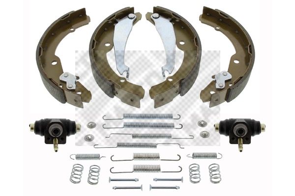 MAPCO 9734 Brake Set, Drum Brakes Rear Axle, with Accessories