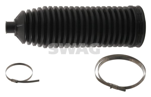 SWAG 10 92 9657 Bellow, Steering with Clamps, Front Axle Left