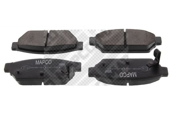 MAPCO 6229 Brake Pad Set Rear Axle, with Acoustic Wear Warning