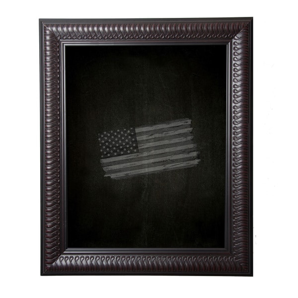 Astoria Grand Royal Curve Wall Mounted Chalkboard Wood in Brown, Size 52.0 H X 18.0 W X 1.0 D in | Wayfair B46/12.5-36.5