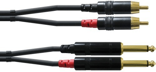 Cordial Cables Unbalanced Dual-Mono Cable, 2x 1/4