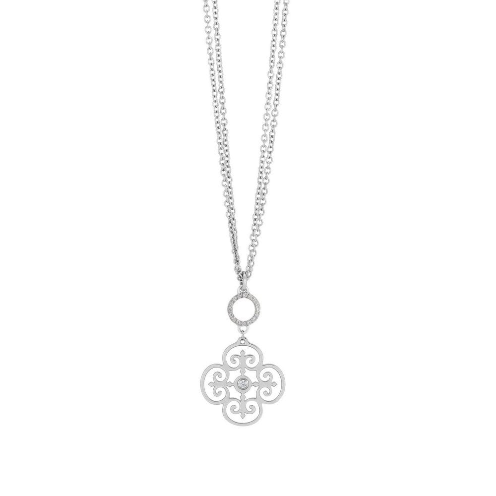 Nomination Paradiso Stainless Cubic Zirconia Decorations Necklace 0255