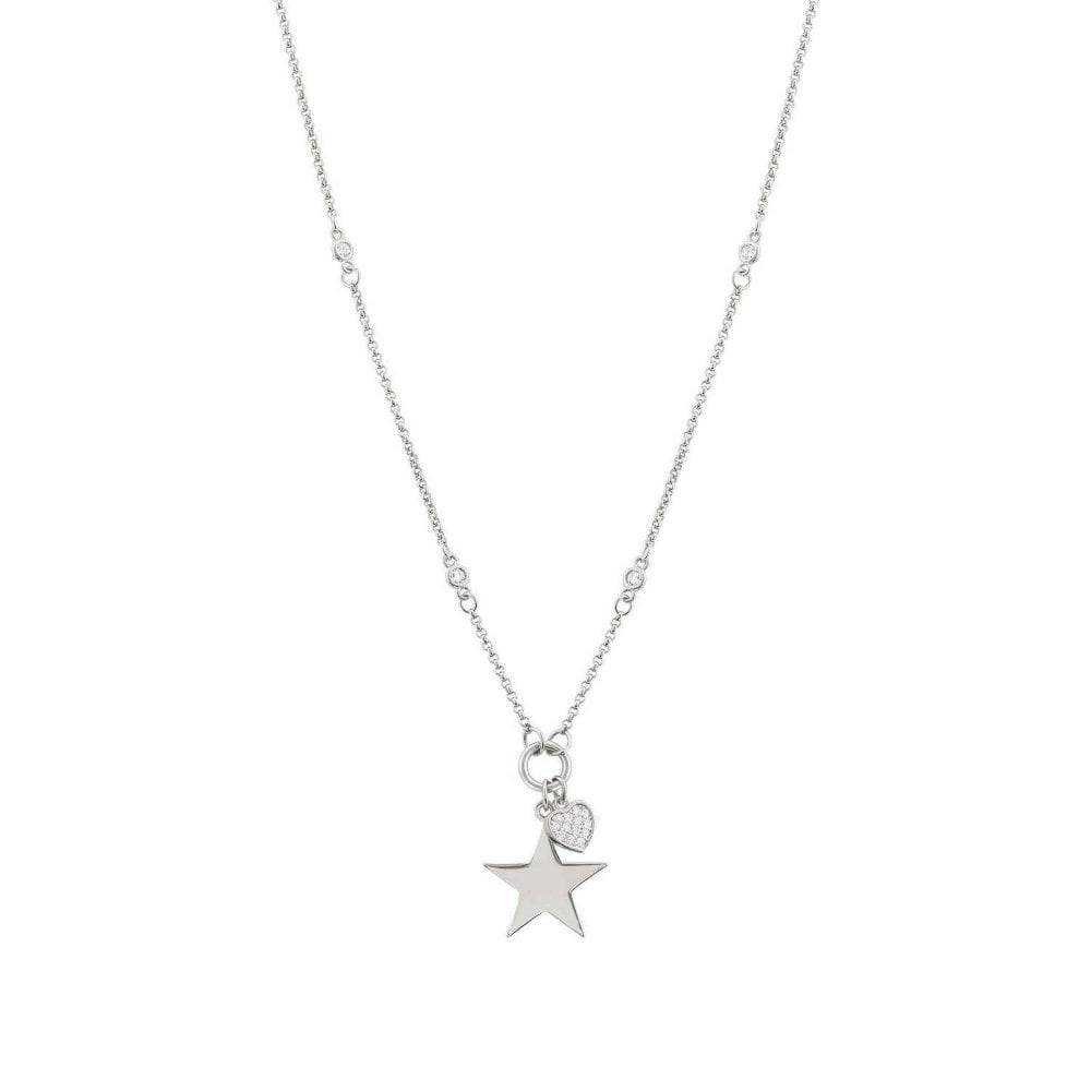 Nomination Nightdream Sterling Silver Cubic Zirconia Silver Heart Pend