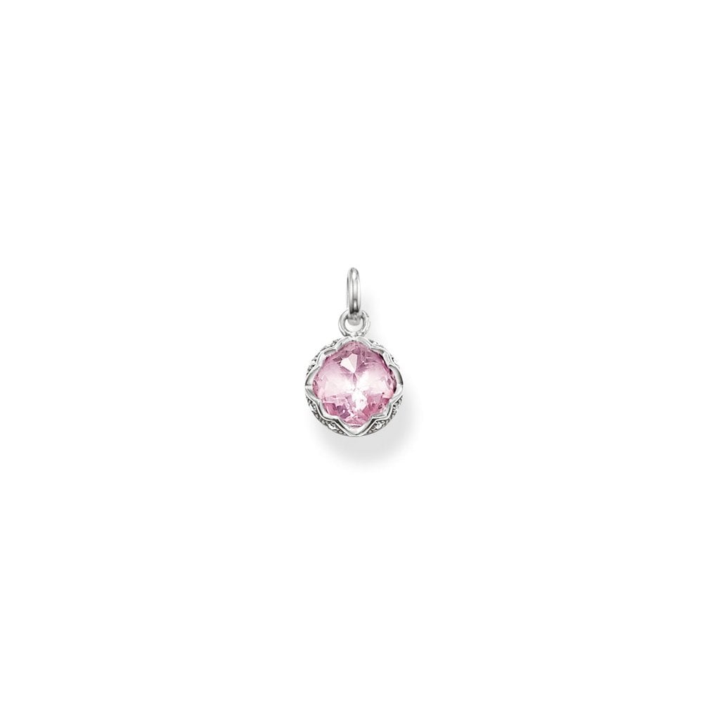 Thomas Sabo Sterling Silver Blackened Synthetic Corundum Zirconia Pend