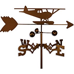 Float Plane Airplane Handmade Steel Weathervane