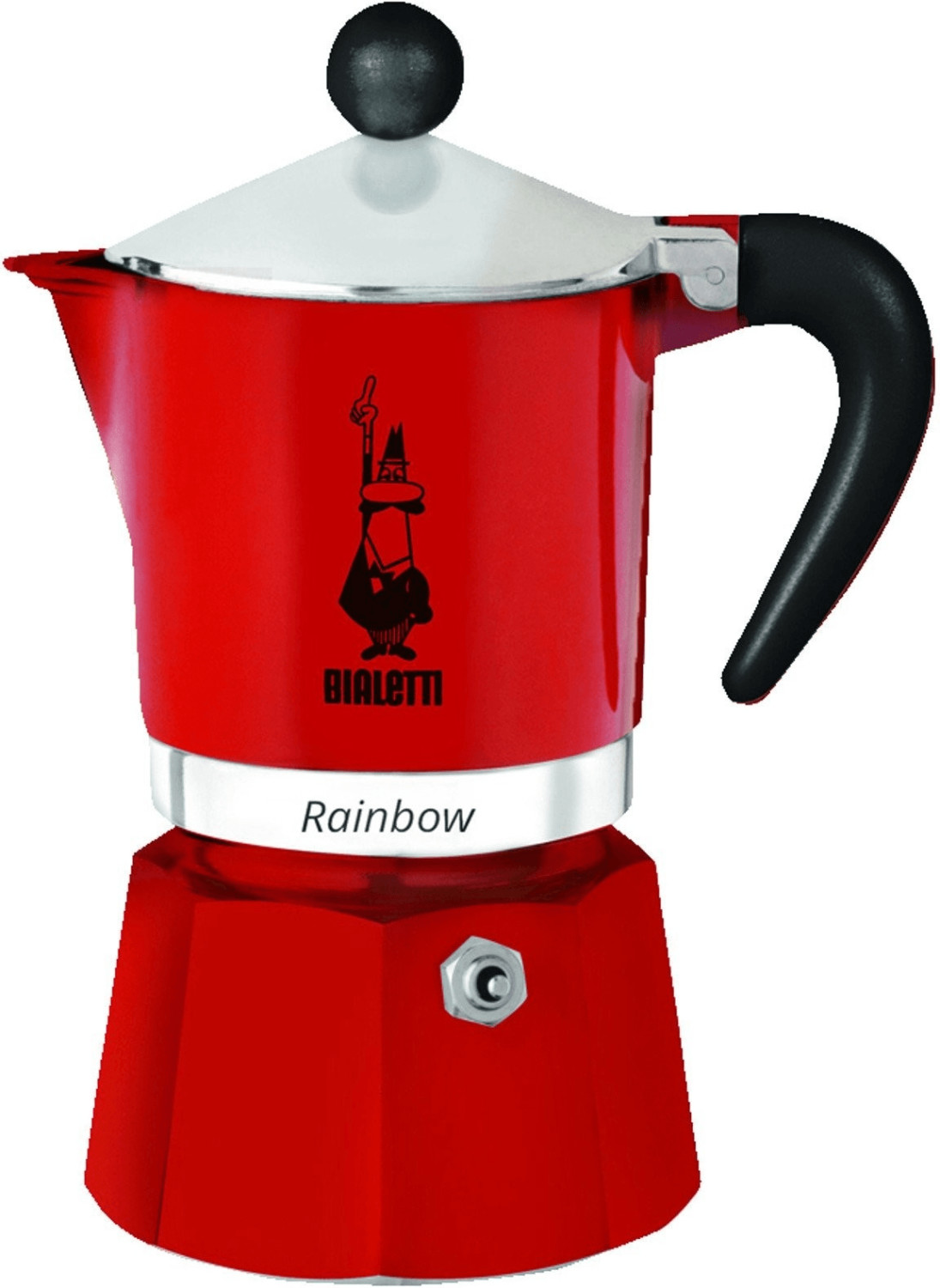 Moka Pot Bialetti Moka Rainbow 3-cup Red