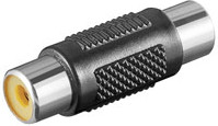 Goobay RCA Audio Adaptor - RCA - RCA - Weiblich/Weiblich - Schwarz (11608)