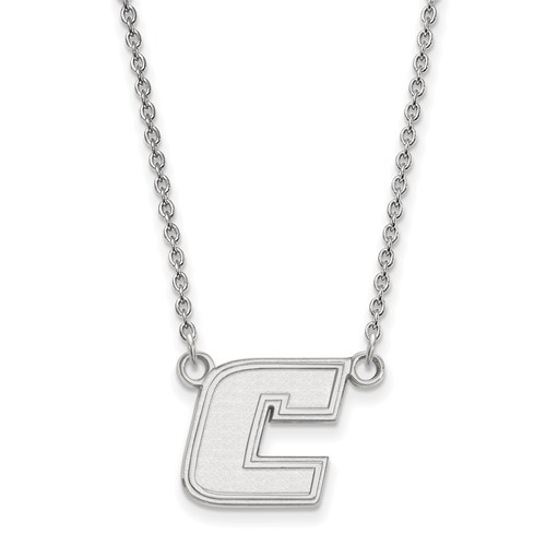 14K White Gold LogoArt the U of Tennesseeat Chattanooga Sm Pend with Necklace by Versil