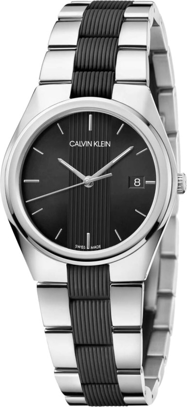 Calvin Klein Contra Quartz Black Dial Men S Watch K9E211B1