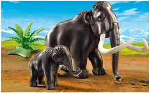 Playmobil Mammouth Avec Bb (5105)