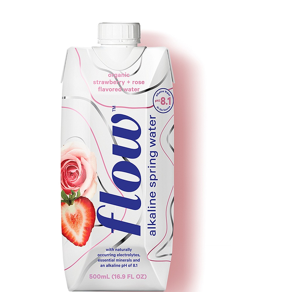 Organic Strawberry + Rose Flavored Water
