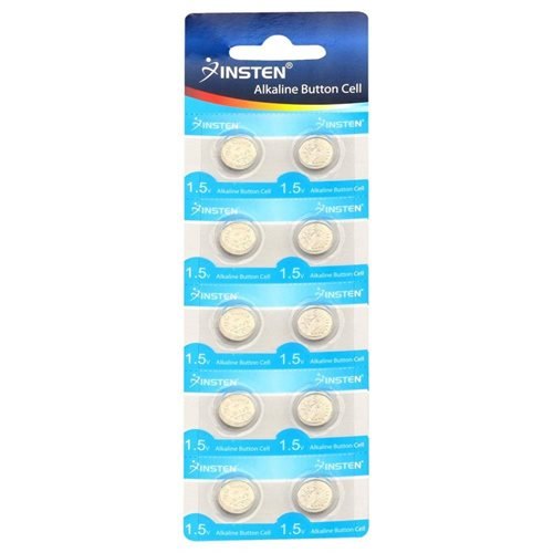 Insten AG10 Alkaline Coin Button Battery (Pack of 10)