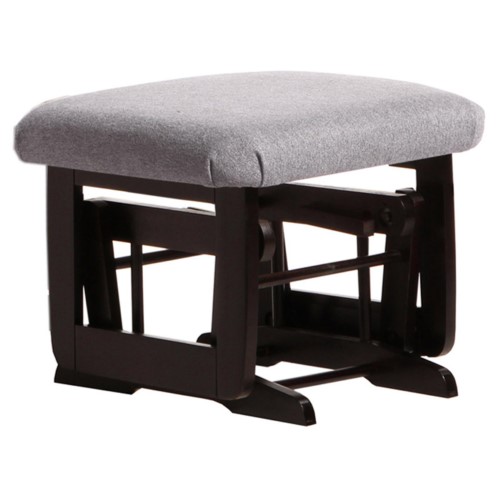 Dutailier Espresso/ Dark Grey Ottoman for Modern Gliders